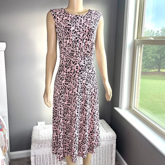 London Times Sleeveless Fit and Flare Dress NWT - Picture 2 of 8